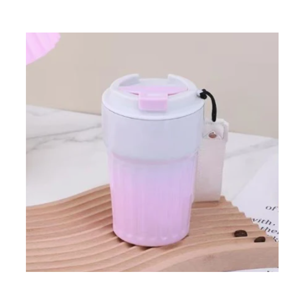 MUG ISOTHERME AVEC COUVERCLE 400ML COULEURS