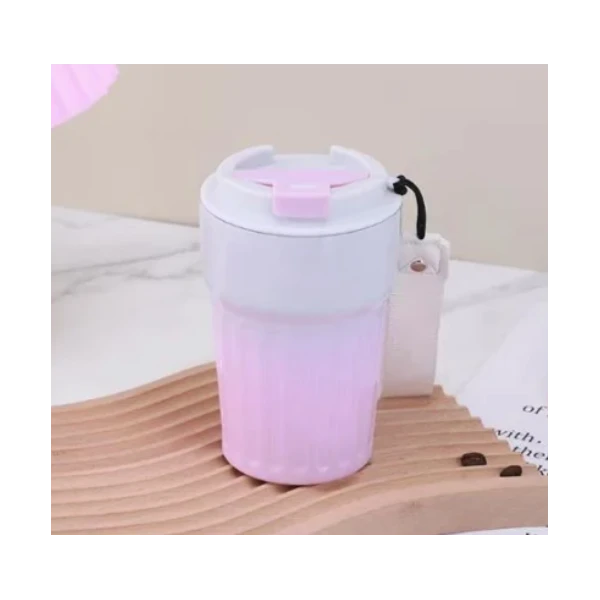 MUG ISOTHERME AVEC COUVERCLE 400ML COULEURS