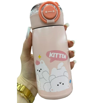 BOUTEILLE ISOTHERME AVEC COUVERCLES 470ML COULEURS - 5