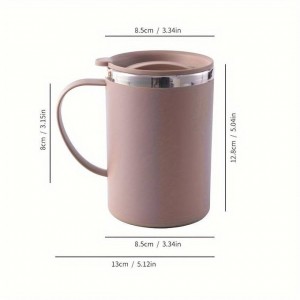 MUG ISOTHERME AVEC COUVERCLE 500ML COULEURS  - 4