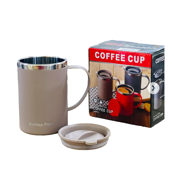 MUG ISOTHERME AVEC COUVERCLE 500ML COULEURS  - 1