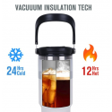 TASSE THERMOS AVEC PAILLE 600ML VACUUM CUP  - 8