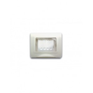 PLAQUE ÉTANCHE RECTANGULAIRE 3 MODULES SYS44 BLANC SOMEF SOMEF - 1