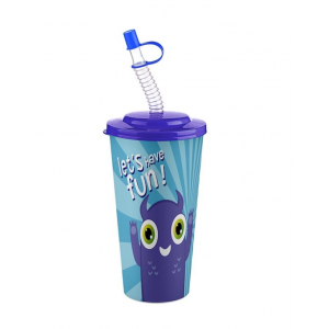 GOBELET AVEC PAILLE EN PLASTIQUE 650ML TITIZ TITIZ - 2