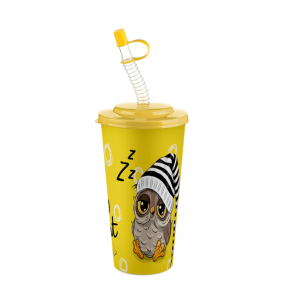 GOBELET AVEC PAILLE EN PLASTIQUE 650ML TITIZ TITIZ - 4