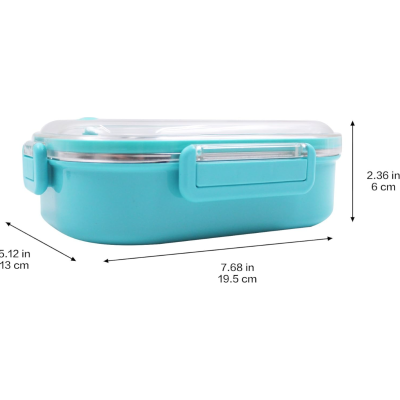 BOÎTE À REPAS À 2 COMPARTIMENTS - LUNCH BOX AVEC  MOTIF  - 1