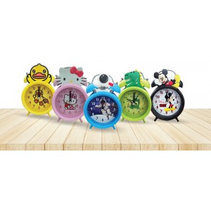 HORLOGE RÉVEIL À DOUBLE CLOCHE MOTIF DESSIN ANIMÉ ENFANT  - 2