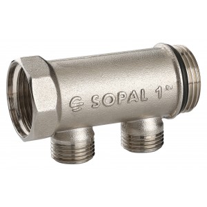 COLLECTEUR DROIT 2VOIES 1"/3/4"SOPAL SOPAL - 1