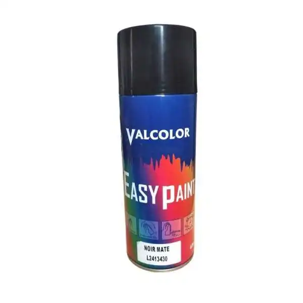 PEINTURE EN SPRAY NOIR MAT 400ML VALCOLOR