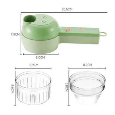 MINI HACHOIR ÉLECTRIQUE RECHARGEABLE MULTIFONCTIONNEL 4EN1  - 4