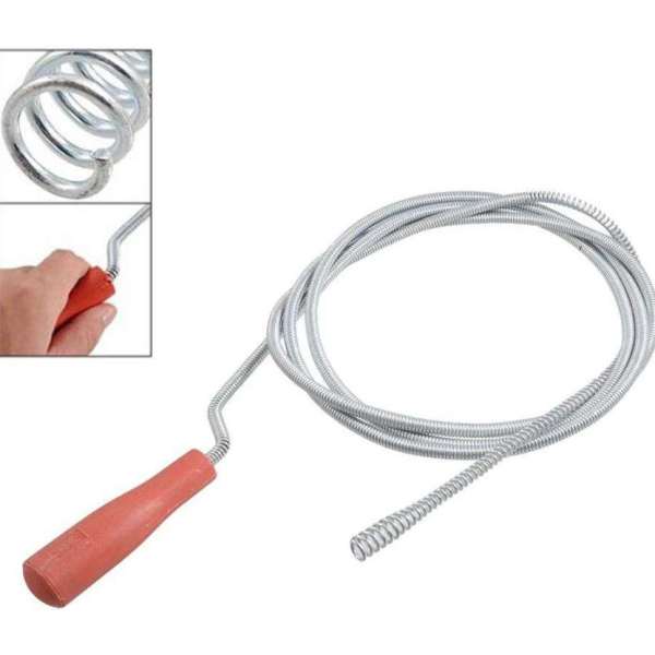 DÉBOUCHEUR SPIRALE POUR ÉVIER, LAVABO , BIDET ,DOUCHE 5M SGS