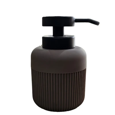 MINI DISTRIBUTEUR DE SAVON LIQUIDE EN PLASTIQUE 340ML COULEURS - 2