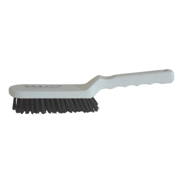 BROSSE MÉTALLIQUE MANCHE EN PLASTIQUE CRISTAL