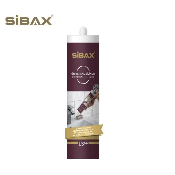 SILICONE UNIVERSEL TRANSPARENT 280ML LS66 SIBAX
