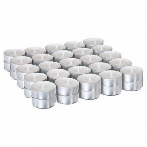 LOT DE 50 BOUGIES CHAUFFE PLAT BLANC  - 3