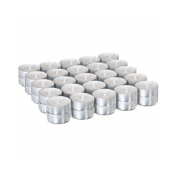 LOT DE 50 BOUGIES CHAUFFE PLAT BLANC