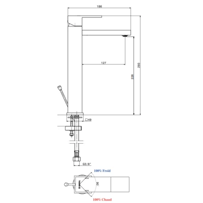 MITIGEUR VASQUE LONG EL JEM SOPAL SOPAL - 2 MITIGEUR VASQUE LONG EL JEM SOPAL SOPAL - 2