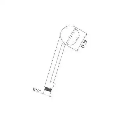 DOUCHETTE BOMBÉE BLANCHE EJIM EJIM - 2