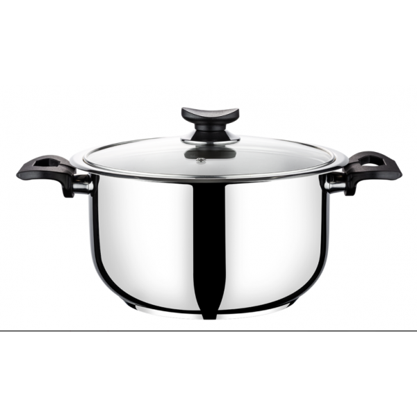 FAITOUT Ø24 CM AVEC COUVERCLE INOX 18/10 ELIOS TEM