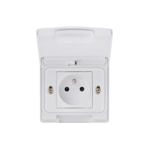 PRISE 2P+T ÉTANCHE ENCASTRÉE BLANC 7536 ALPHA