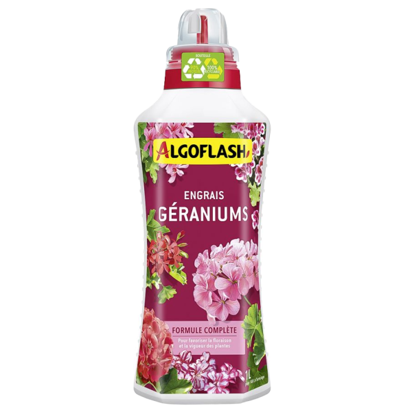 ENGRAIS LIQUIDE POUR GÉRANIUMS 1L ALGOFLASH