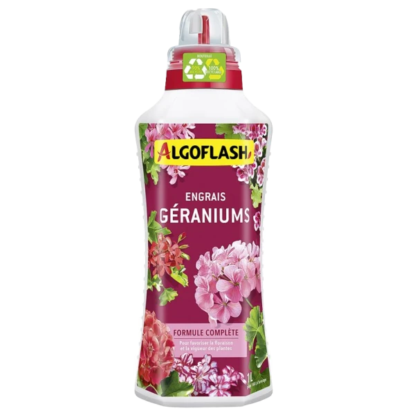 ENGRAIS LIQUIDE POUR GÉRANIUMS 1L ALGOFLASH
