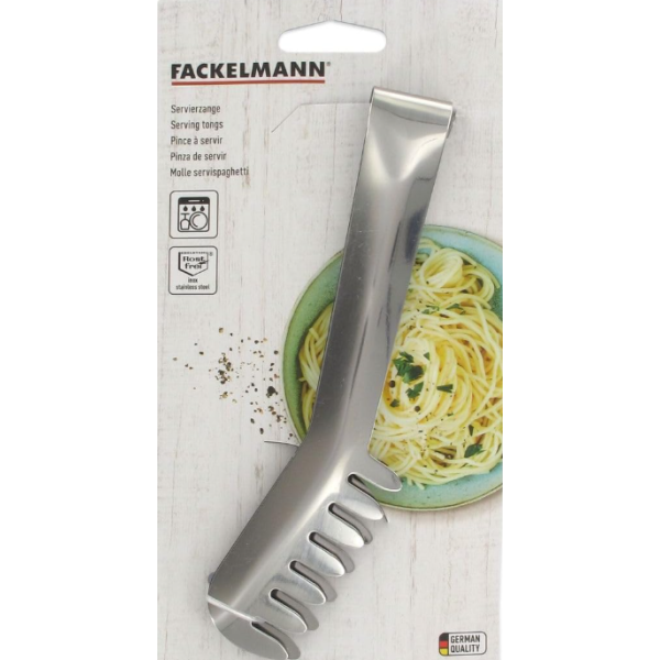 PINCE À SPAGHETTI EN INOX 19 x 3,5 CM FACKELMANN