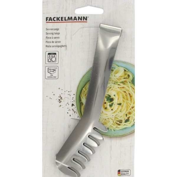 PINCE À SPAGHETTI EN INOX 19 x 3,5 CM FACKELMANN