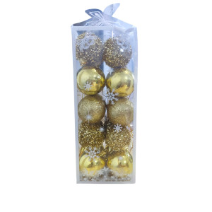 LOT DE 20 BOULES DE NOËL Ø4CM COULEURS  - 4