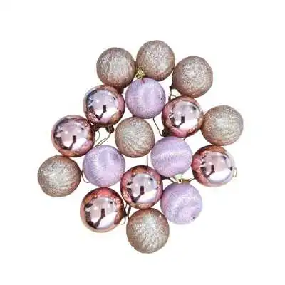 LOT DE 24 BOULES DE NOËL Ø4CM COULEURS - 1