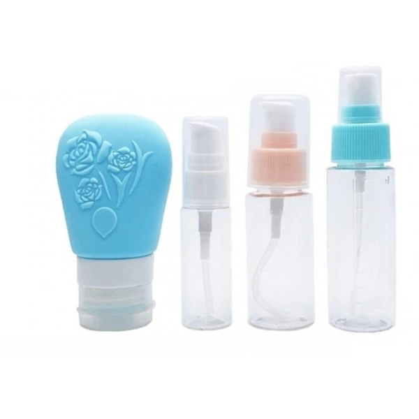 FLACONS DE VOYAGE, 4 BOUTEILLES VIDES RECHARGEABLES