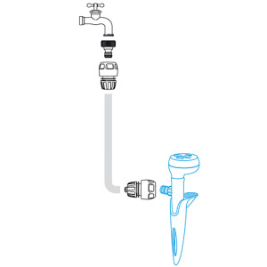 ARROSEUR CIRCULAIRE 4 ZONES SUR PIQUET GFGARDEN GF - 2