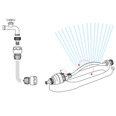 ARROSEUR OSCILATEUR COMET 16L/MIN GFGARDEN GF - 3