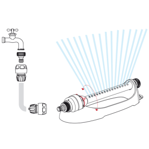 ARROSEUR OSCILATEUR 15L/MIN ASTRAL4 GFGARDEN GF - 2