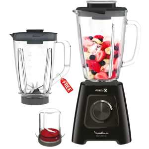 BLENDER BLENDFORCE 600W AVEC 2 BOLS 1.75L ET 1 MOULIN NOIR MOULINEX MOULINEX - 1