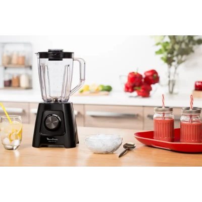 BLENDER BLENDFORCE 600W AVEC 2 BOLS 1.75L ET 1 MOULIN NOIR MOULINEX MOULINEX - 8 BLENDER BLENDFORCE 600W AVEC 2 BOLS 1.75L ET 1 MOULIN NOIR MOULINEX MOULINEX - 8