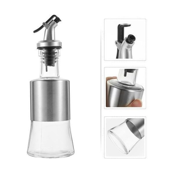 BOUTEILLE D'HUILE ET DE VINAIGRE EN VERRE 250ML