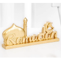 DÉCORATION DE RAMADAN DE STYLE VINTAGE DORÉ EN RÉSINE  - 1