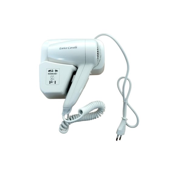 SÈCHE-CHEVEUX MURAL AVEC SUPPORT 1200W ENRICO CAVALLI