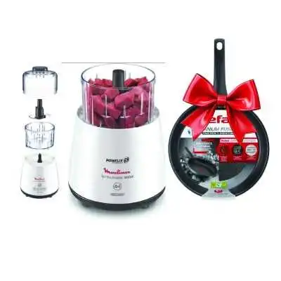 MINI HACHOIR LA MOULINETTE 1000W AVEC UNE POELE TEFAL GRATUITE MOULINEX MOULINEX - 4