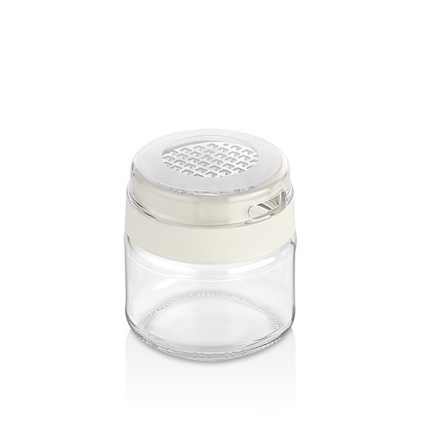 BOÎTE EN VERRE AVEC RÂPE À FROMAGE 300ML QLUX
