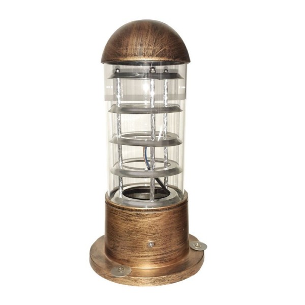 POTELET EXTÉRIEUR EN ALUMINIUM E27 MAX 40W IP54 BRONZE MEDLUX