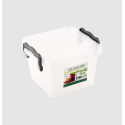 BOITE DE RANGEMENT FRIGO BOX CARRE 1.2L BLANC TRANSPARENT SOTUFAB PLAST - 1