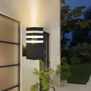 APPLIQUE MURALE D'EXTÉRIEUR EN ALUMINIUM E27 IP54 NOIR MEDLUX  - 2