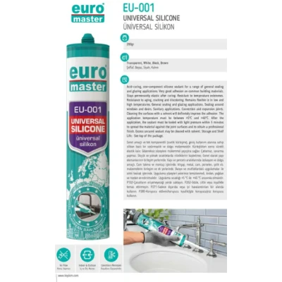 SILICONE UNIVERSEL BLANC 280G EURO MASTER - 3