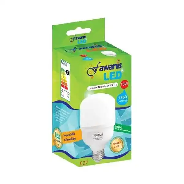 LAMPE LED 15W E27 LUMIÈRE BLANCHE FAWANIS
