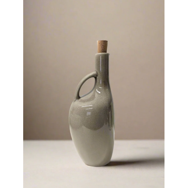 BOUTEILLE CANARD POUR HUILE D'OLIVE  1L LIN CÉLADON HAMILA STONEWARE