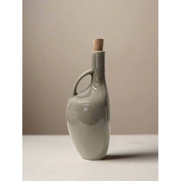 BOUTEILLE CANARD POUR HUILE D'OLIVE  1L LIN CÉLADON HAMILA STONEWARE