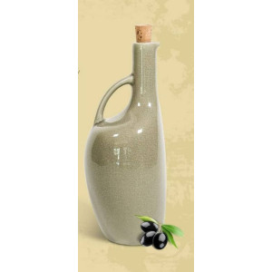 BOUTEILLE D'HUILE D'OLIVE CANARD 1L LIN CÉLADON HAMILA STONEWARE  - 2