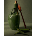 BOUTEILLE CANARD POUR HUILE D'OLIVE 1L VERT BRILLANT HAMILA STONEWARE  - 2